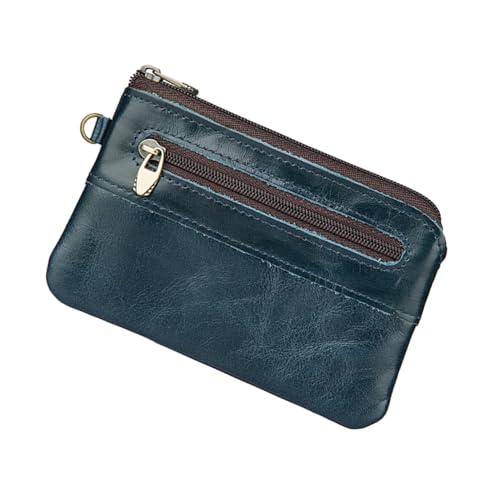 Holibanna 1stück Retro Geldbörse Für Herren Multifunktionale Blaue Zipper Brieftasche Als Münzbeutel Handy Und Kartenhalter Perfektes Accessoire Für Business Und Freizeit von Holibanna