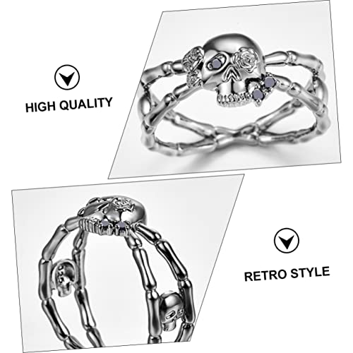 Holibanna Retro Stil Ring Herren Damen Modisches Schmuckaccessoire Langlebiger Kreativer Fingerschmuck für Alltag Party und Festliche Anlässe Schwarz von Holibanna