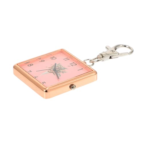 Holibanna Retro Taschenuhr mit Schlüsselanhänger Krankenschwesterschnalle Einfach zu Tragende Brustuhr für Studenten Vintage Design für Prüfungen und Alltag von Holibanna