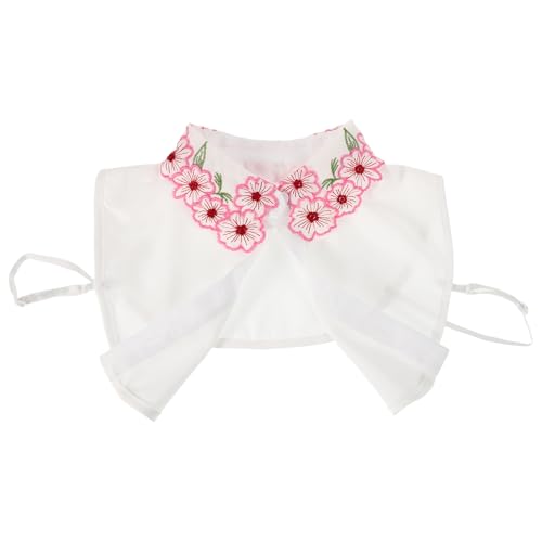 Holibanna Revers gefälschter Kragen Halskette Kette Schmuck Frauenkragen Doppelköpfiger Schmuck armband kette schmuck Reverskragen hemd Kragenzubehör Frauen Trachtenkragen Polyester Weiß von Holibanna