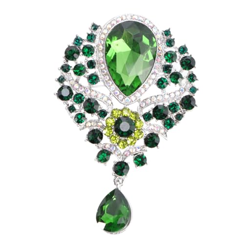 Holibanna Rhinestone Brosche Legierung mit Glänzendem Dekorative Anstecknadel für Kleidung Schals Taschen Leicht Langlebig B von Holibanna