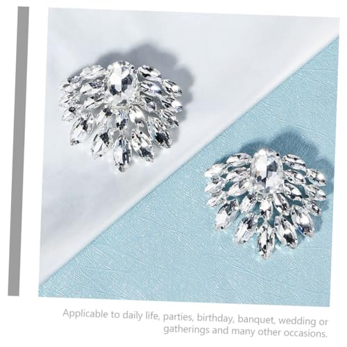 Holibanna Rhinestone Schuhclips Brautschuh Schmuck Hochzeitsschmuck Abnehmbare Schuhdekoration für Damen Elegant Leicht Vielseitig für Alltag Party Hochzeit und Festliche Anlässe von Holibanna