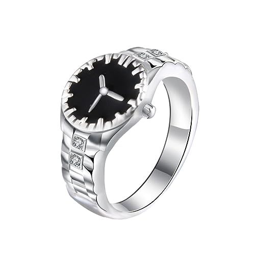 Holibanna Ringuhr Paare Fingerringe Hochzeit Valentinstag Schmuck Geschenk für Männer Frauen Größe 10 von Holibanna