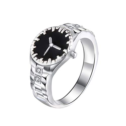 Holibanna Ringuhr Paare Fingerringe Hochzeit Valentinstag Schmuck Geschenk für Männer Frauen Größe 7 von Holibanna