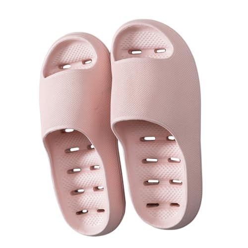 Holibanna Rutschfeste Atmungsaktive Badeschlappen Damen Leichte Tragbare Hotel Reiseslipper Bequeme Gästehausschuhe für Spa Salon und Flugreisen von Holibanna