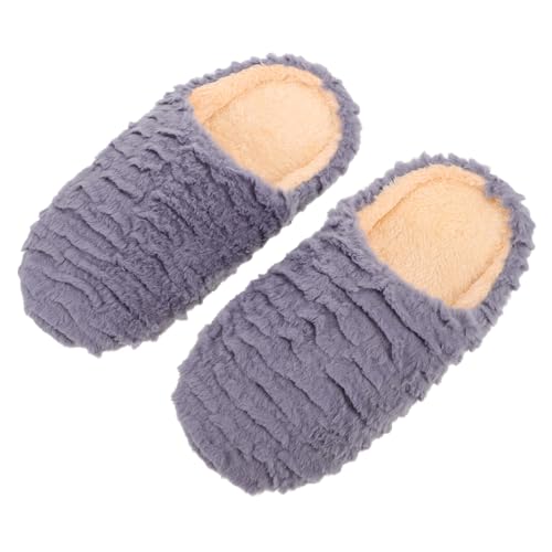 Holibanna Geräuscharme Hausschuhe Unisex Für Erwachsene Mit Weicher Sohle Und Rutschfestem Design Für Innenräume Warmes Futter Für Herbst Und Winter Für Gästebäder von Holibanna