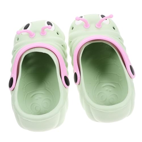 Holibanna Sandalen Grün Rutschfeste Sommer Hausschuhe für Jungen Mädchen Leichte Strand Schuhe mit Geschlossener Zehenpartie Atmungsaktive Barfuß Slipper von Holibanna