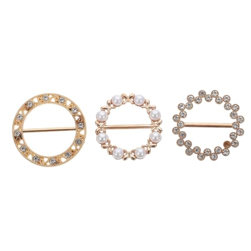 Holibanna 3stücke Schalschnalle Schalclip Schalverschluss Taillenschnalle Mit Strass Für Seidenschals Schals Und Hemden Für Hochzeiten Partys Und Alltagsgeschenke von Holibanna