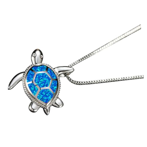 Holibanna Schildkröte Anhänger Halskette Damen Meeresschildkröte Motiv Schmuck Strandparty Legierung Tragekomfort von Holibanna