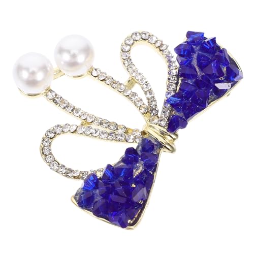 Holibanna Eleganter Bowknot Brosche Mit Strass Für Dekorative Anstecknadel Für Kleider Schals Und Für Hochzeiten Geburtstage Und Besondere Anlässe von Holibanna