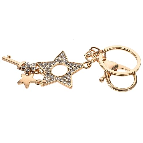 Holibanna Stern-schlüsselanhänger Mit Strass-Steinen Metall Schlüsselanhänger Dekorativer Anhänger Für Schlüsselbund Und Tasche von Holibanna