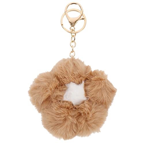 Holibanna Pompom Schlüsselanhänger Mit Kunstfell Ball Flauschiger Anhänger Auto-schlüsselring Zum Befestigen An Schlüsseln Und Taschen von Holibanna