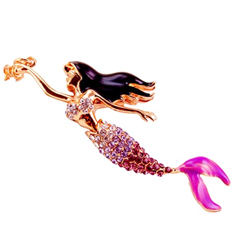 Holibanna Meerjungfrau-anhänger Schlüsselanhänger Mit Strass Für Damen Auto Schlüssel Taschen Hänge Accessoire von Holibanna