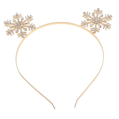 Holibanna Schneeflocken-stirnbänder Kopfschmuck Für Mädchen Weihnachts-haarreifen Winter-party-accessoires Schneeflocken-tiaras von Holibanna
