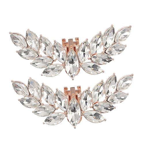 Holibanna Schuhclips Damen Flügelförmig Schmuck Schuhanhänger für Pumps Flats Boots Sandalen Vielseitig für Hochzeit Party Alltag in Gold von Holibanna