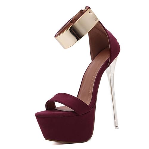 Holibanna Schwarze Damen Sandalen mit Dünnem Absatz Rutschfeste Sommer Schuhe Modische Offene High Heels Kreative Plateau Sandalette für Strand und Alltag Holibanna Schwarze Damen Sandalen mit Dünnem Absatz Rutschfeste Sommer Schuhe Modische Offene High Heels Kreative Plateau Sandalette für Strand und Alltag von Holibanna