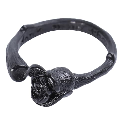 Holibanna Schwarzer Vintage Ring Damen Offener Einstellbarer Kupfer Schmuck Persönlicher Lustiger Fingerring Geschenk von Holibanna