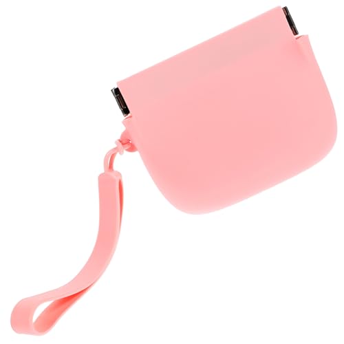 Holibanna Selbstschließendes Kleines Täschchen Aus Silikon Und Legierung Praktische Aufbewahrungstasche Für Make-up Kopfhörer Datenkabel Münzen Und Schlüssel Tragbar Für Reisen Und von Holibanna