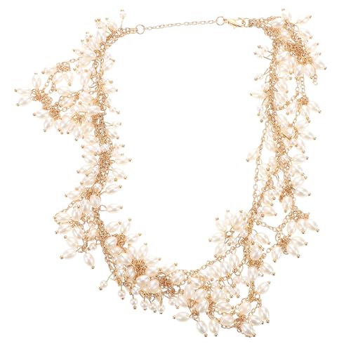 Holibanna Vintage-schmuck Für Frauen Kette Haarschmuck Für Hochzeit Braut Kopfschmuck Stirnkette von Holibanna