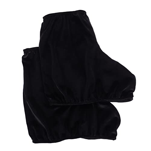Holibanna Skateschuhschoner Elastischem Samt Schutzbezug für Eiskunstlauf und Rollschuhe Passend für Damen und Herren Tragbar Schwarz XXXL von Holibanna