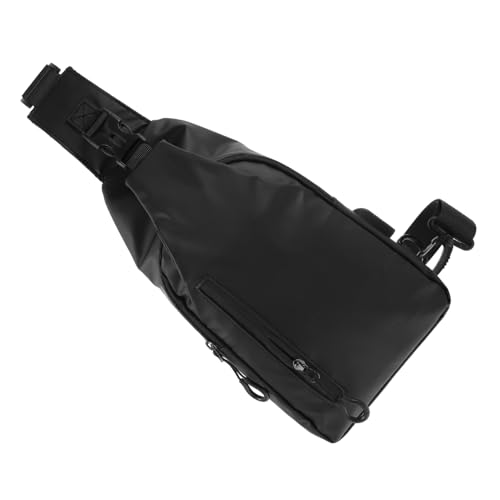 Holibanna Sling Chest Backpack wasserdichte Schultertasche Für Damen Und Herren Verstellbarer Rucksack Für Outdoor-aktivitäten Wandern Reisen Und Camping Schwarz von Holibanna