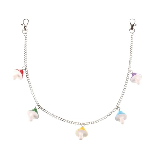 Holibanna Sommer Jeans Hosenkette mit Pilz Anhänger Einzigartige Farbenfrohe Akryl Tasche Kette für Frauen und Mädchen für Partys Clubs und Besondere Anlässe von Holibanna
