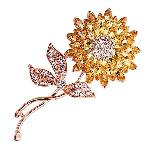 Holibanna Sonnenblumen Anstecker Aus Legierung Dekorative Brosche Für Kleidung Hüte Rucksäcke Kreative Sonnenblumenbrosche Anstecknadel Für Anzüge Und Revers von Holibanna