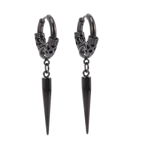 Holibanna Spike Ohrringe Herren Vintage Stil Punk Ohrschmuck Alloy Langlebig Cooles Design für Festival Party Alltag Geschenk von Holibanna