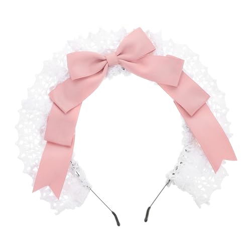 Holibanna Spitzen Stirnband Mit Schleife Für Lolita Cosplay Stilvolles Dienstmädchen Haar Zubehör Für Partys Und Hochzeiten von Holibanna