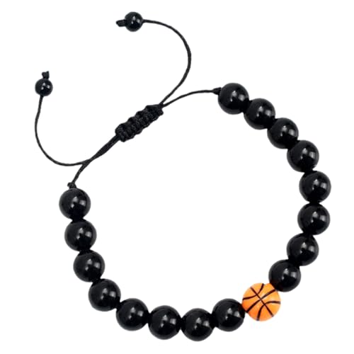 Holibanna Sportliches Basketball Armband Herren Verschleißfestes Zartes Ball Schmuck Handgelenk Armband für Fans Stylisches Einzigartiges Design für Freizeit und Party von Holibanna