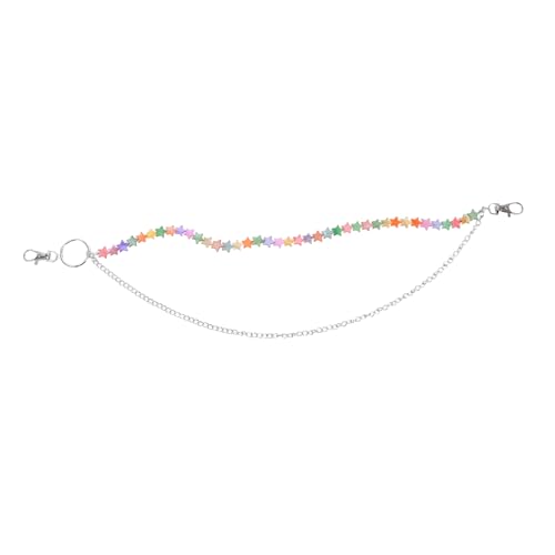 Holibanna Star Waist Chain Belt mit Bunten Anhängern Vintage Doppel Layer Metall Hüftkette für Damen und Herren Punk Stil Accessoire für Jeans Party und Strandmode von Holibanna