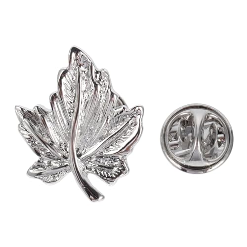 Holibanna Stilvolle Ahornblatt Brosche Vielseitige Dekorative Anstecknadel für Kleidung Schal Mantel und Tasche Eleganter Metall Breastpin für Damen und Herren Geschenkidee von Holibanna