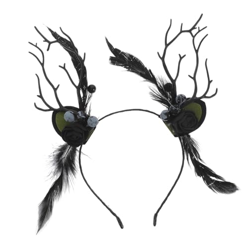 Holibanna Rentier-haarband Mit Simulierten Ästen Stirnband Für Frauen Weihnachts-accessoire Hirsch-stirnband Ast-dekoration Haar Für Festivals von Holibanna