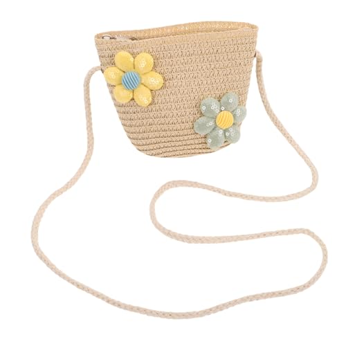 Holibanna Strand-umhängetasche Aus Gewebtem Stroh Für Junge Mädchen Kleine Reise-Beuteltasche Handgemachte Schultertasche Für Mädchen von Holibanna