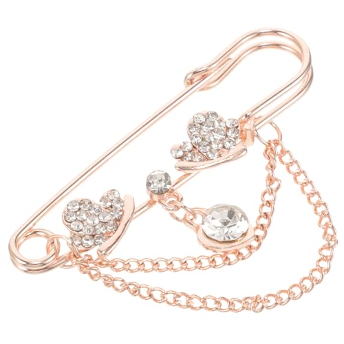 Holibanna Strass Broschen Anstecknadeln Damen Sweater Clips Cardigan Shawl Clip Schalclip für Kleid Kleidung Dekoration Sicherer Halt und von Holibanna