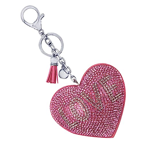 Holibanna 1stück Schlüsselanhänger Herz Mit Strass Kreatives Design Tragbar Und Kompakt Schlüsselring Dekoration Perfektes Für Freunde Stilvolles Accessoire von Holibanna