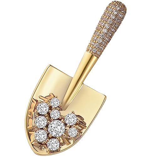 Holibanna Strassbroschen Modische Kleidung Brosche Schmuck Strass Brosche Pin Schal Brosche Pin Damen Brosche Schmuck Brosche Damen Brosche Pullover Kette Zubehör Goldene Legierung von Holibanna