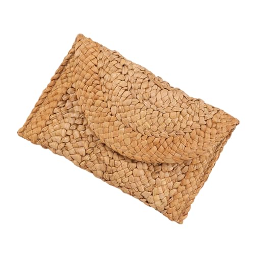 Holibanna Strohkupplung Handtasche für Damen Handgefertigte Strandtasche Leichte und Geldbörse für Sommer für Strand und Freizeit von Holibanna