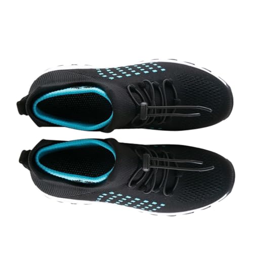 Holibanna Stylische Damen Sneakers mit Luftkissensohle Atmungsaktive Leichte Freizeitschuhe Strapazierfähige Sportschuhe für Alltag und Sport Modisches Design Flexibel und Langlebig Schwarz von Holibanna