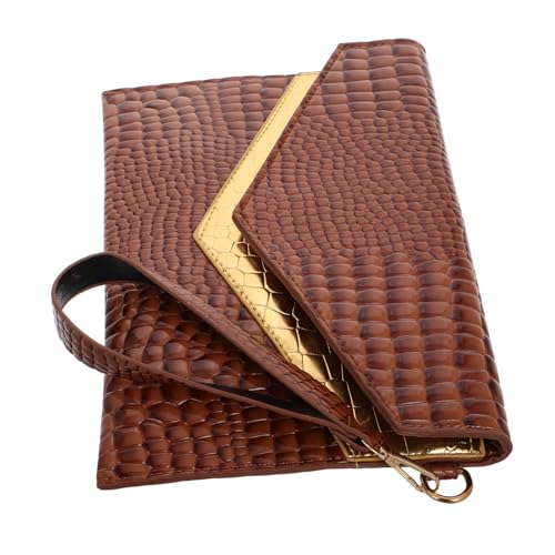 Holibanna Stylische Handtasche Aus Pu-Leder Vintage Handheld Clutch Für Frauen Eleganter Abendbegleiter Für Partys Und Freizeit Einfache Handhabung Und Einzigartiges Design von Holibanna