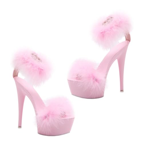 Holibanna Super High Heel Sandalen Damen Plateau mit Rutschfester Sohle Modische Sommerschuhe für Besondere Anlässe und Partys Angenehm und Langlebig von Holibanna