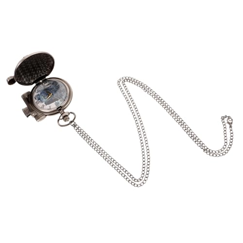 Holibanna Retro Taschenuhr Vintage Herren Damen Uhr Mit Kette Aus Legierungsmaterialien Und Robustem Metallgehäuse Für Präzise Mechanische Zeitanzeige von Holibanna
