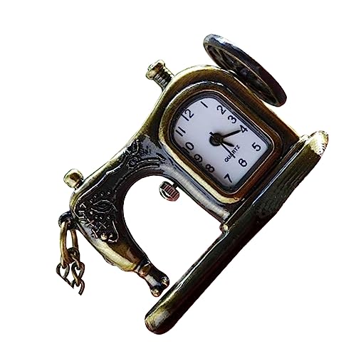 Holibanna Taschenuhr Im Vintage-Stil Mit Nähmaschinen-Design Antike Bronzelegierung Mit Kette Zeitmesser Für Herren Und Damen von Holibanna
