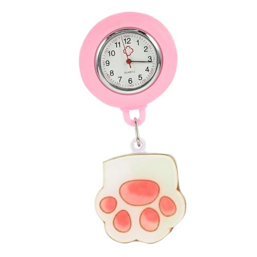 Holibanna Taschenuhr Zum Anstecken Mit Leuchtzeigern Tragbare Quarzuhr Für Krankenschwestern Hochwertige Uhr Mit Supertransparentem von Holibanna