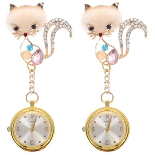 Holibanna Taschenuhr mit Clip, Krankenschwesteruhr, Brosche, Schlüsselanhänger, Krankenschwester-Zubehör, Arbeitsgeschenke, Damen-Geschenke, digitale Uhr für Krankenschwestern, Abzeichen, von Holibanna