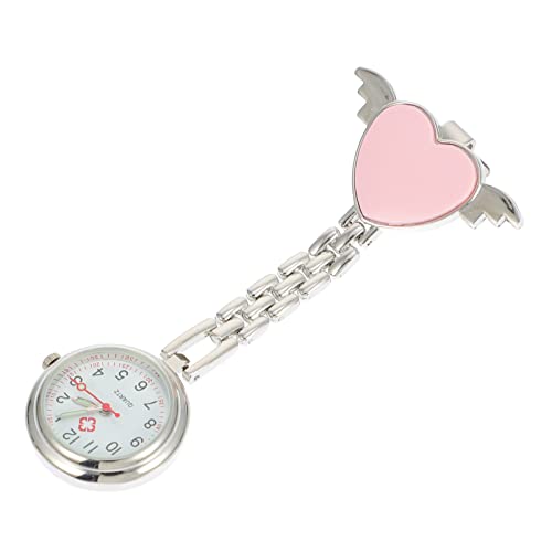 Holibanna Taschenuhr Mit Herz-Design Für Krankenschwester Leuchtende Anzeigen Aus Glas Und Legierungen Digitale Uhr Für Medizinisches Personal von Holibanna