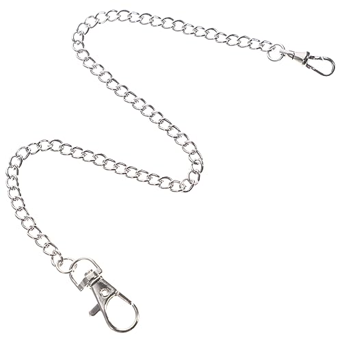 Holibanna Taschenuhrkette Metall Zierkette Kleidungskette Mit Clip Taschenuhrzubehör Für Herren Retro Stil Uhrenkette Geldbörsenkette von Holibanna