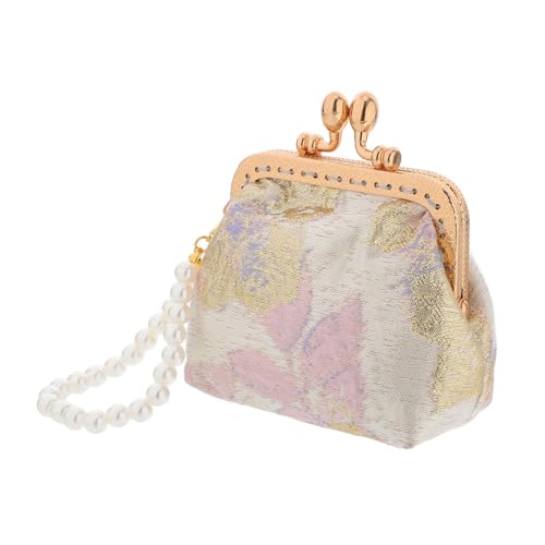 Holibanna Handgefertigte Chinesische Geldbörse Elegante Handtasche Mit Perlenverzierung Für Reisen Hochzeiten Und Alltägliche Nutzung Platz Für Münzen Und Schlüssel von Holibanna