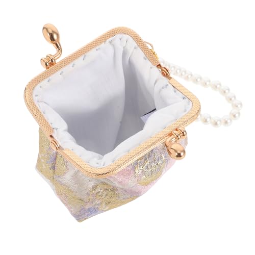 Holibanna Chinesische Perlen-geldbörse Vintage Geldbeutel Aus Mit Blumenstickerei Für Damen Praktische Münztasche Für Partys Und Reisen Handliche Clutch Für Alltägliche Essentials von Holibanna
