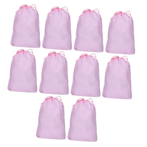 Holibanna Tragbare Schuhbeutel mit Kordelzug 10 Stück Große Reiseschuhbeutel für Damen und Herren Wasserabweisend und Staubdicht für Schuhe Kleidung und Reisebedarf von Holibanna